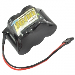 VOLTZ 1600MAH 6.0V NIMH RX HUMP BATTERY W/ JR PLUG